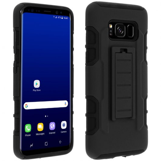 Avizar Funda Protección Integral Negra para Samsung Galaxy S8
