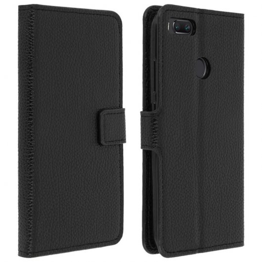Avizar Funda Billetera Negra para Xiaomi Mi A1