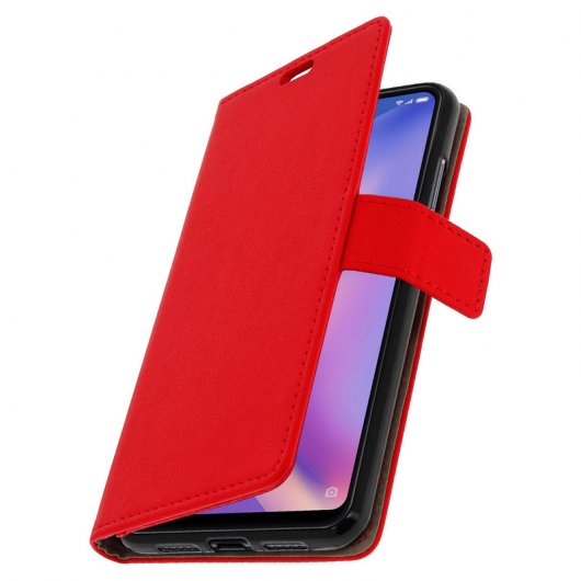 Avizar Funda Billetera Roja para Xiaomi Mi 8 Lite