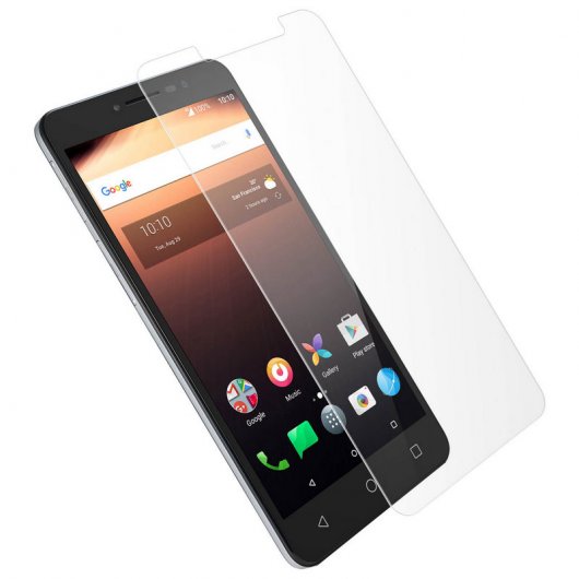 Muvit Protector Cristal Templado con Bordes Curvos para Alcatel A3 XL