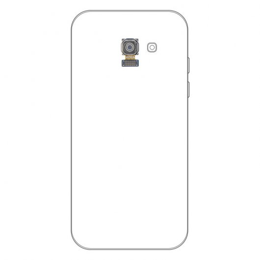 Clappio Ersatz-Rückkamera mit Verbindungsband für Samsung Galaxy A3 2017