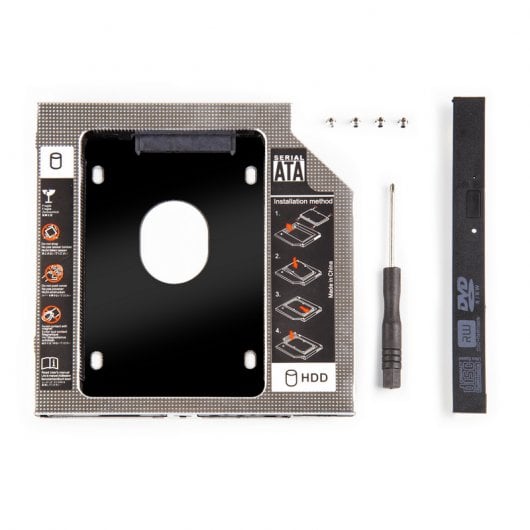 Owlotech Conversor CD/DVD-ROM a HDD/SSD SATA 2.5" 9.5mm