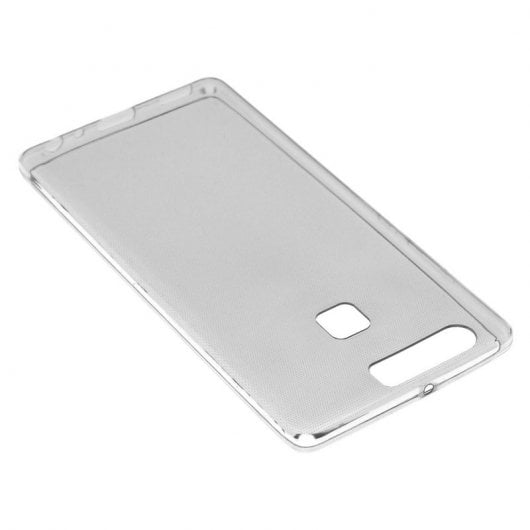 Avizar Funda Silicona Transparente + Cristal Templado para Huawei P9 Lite