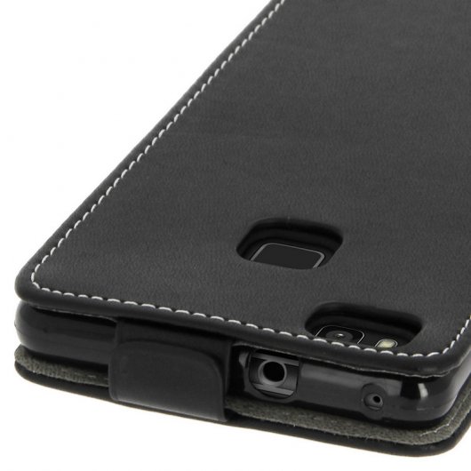 Avizar Funda Vertical Negra para Huawei P9 Lite