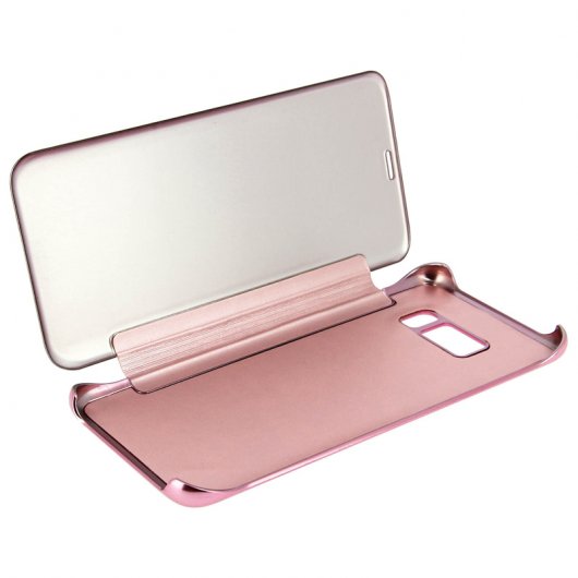 Avizar Funda Libro Translúcida Efecto Espejo Rosa para Samsung Galaxy S8 Plus