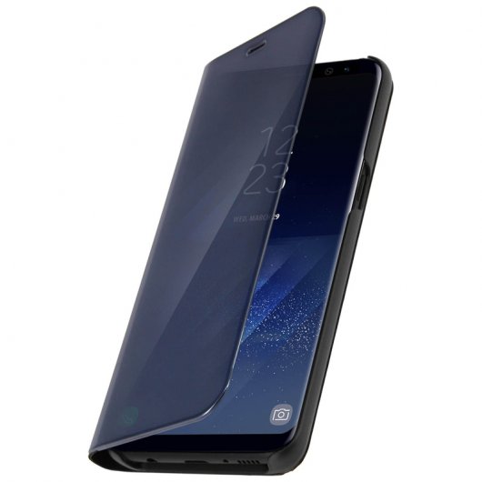 Custodia Avizar nera traslucida effetto specchio per Samsung Galaxy S8 Plus