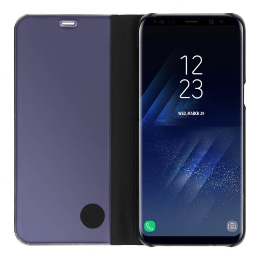 Custodia Avizar nera traslucida effetto specchio per Samsung Galaxy S8 Plus