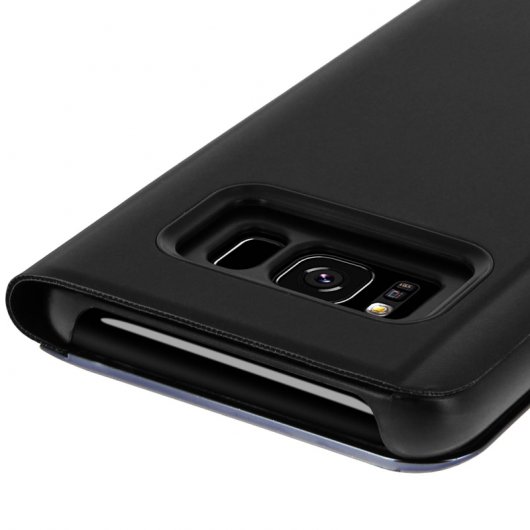 Custodia Avizar nera traslucida effetto specchio per Samsung Galaxy S8 Plus