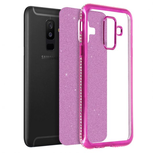 Avizar Funda Purpurina Rosa para Samsung Galaxy A6 Plus