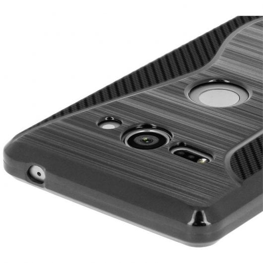 Avizar S-Line Funda de Silicona Flexible Negra para Sony Xperia XZ2 Compact