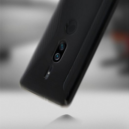 Avizar S-Line Funda de Silicona Flexible Negra para Sony Xperia XZ2 Premium