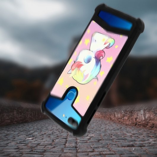 Avizar Funda Unicornio Rosa para Smartphone 5.6" a 5.9"