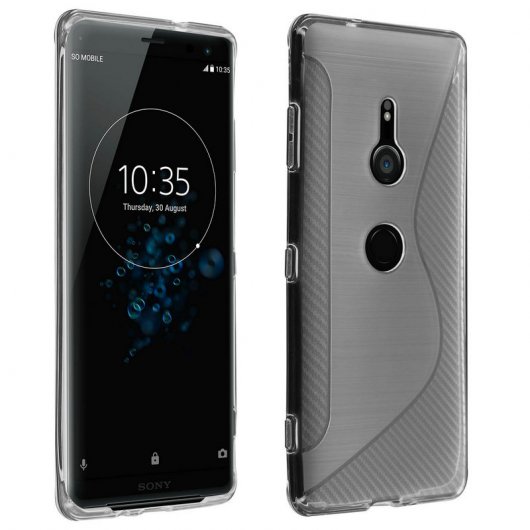 Avizar S-Line Funda de Silicona Flexible Transparente para Sony Xperia XZ3