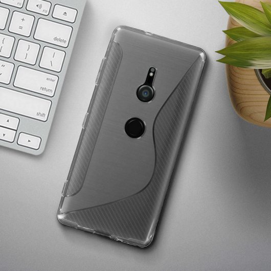 Avizar S-Line Funda de Silicona Flexible Transparente para Sony Xperia XZ3