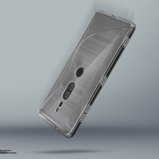 Avizar S-Line Funda de Silicona Flexible Blanca para Sony Xperia XZ2 Premium