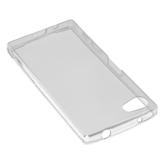 Avizar Funda Silicona Transparente + Cristal Templado para Sony Xperia Z5 Compact