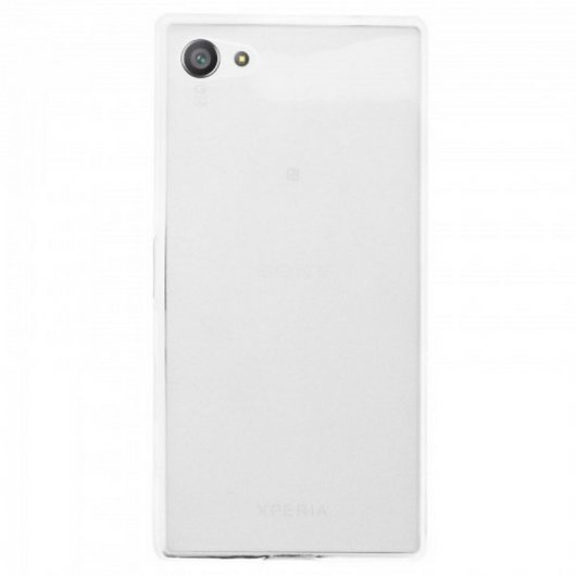 Avizar Funda Silicona Transparente + Cristal Templado para Sony Xperia Z5 Compact