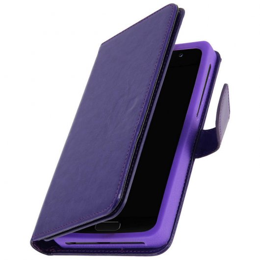 Avizar Funda Billetera Violeta para Smartphones 5.3" a 5.5"