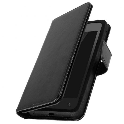 Avizar Funda Billetera Negra para Smartphones 5" a 5.3"