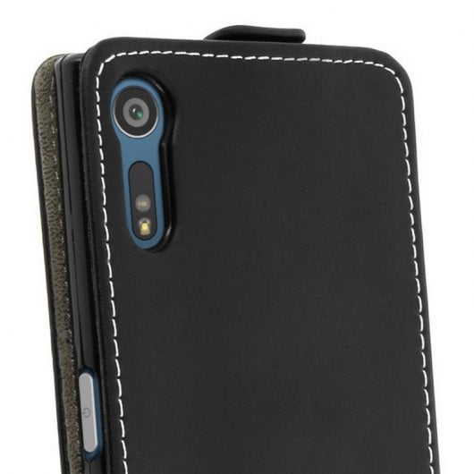 Avizar Funda Vertical Negra para Sony Xperia XZ