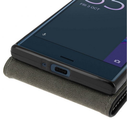 Avizar Funda Vertical Negra para Sony Xperia XZ