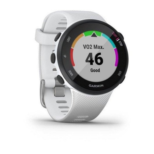 Garmin Forerunner 45S GPS 39mm MIP Preto com Correia Branca S Pulsómetro Qualidade do Sono