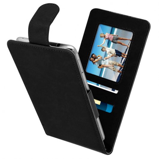 Étui vertical noir Avizar pour smartphones de 5,5" à 6"