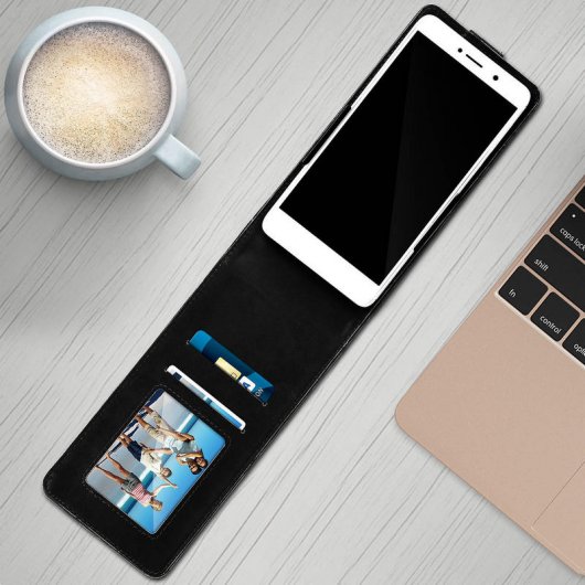 Étui vertical noir Avizar pour smartphones de 5,5" à 6"