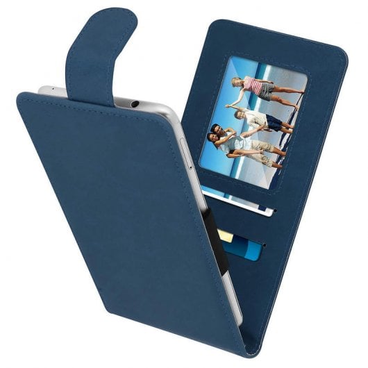 Avizar Dunkelblaue vertikale Hülle für Smartphones von 4,7 bis 5 Zoll