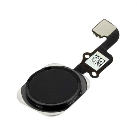 Avizar Schwarzer Ersatz-Home-Button mit Verbindungsband für iPhone 6 Plus