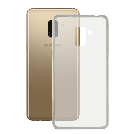 Contact Funda Silicona TPU Transparente para Samsung Galaxy A8 Plus 2018