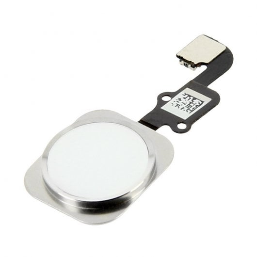 Pulsante Home bianco sostitutivo Avizar con fascia di connessione per iPhone 6 Plus
