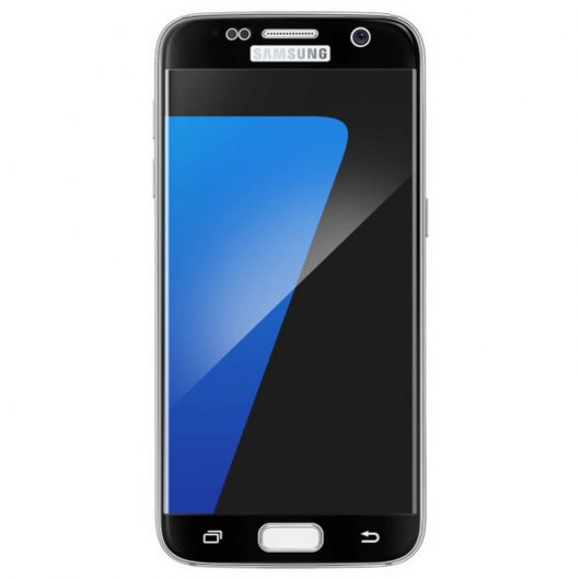 Avizar Curved Tempered Glass Protector mit schwarzen Kanten für Samsung Galaxy S7