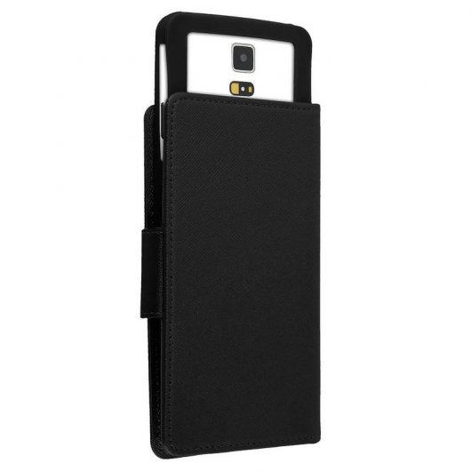 Avizar Funda Libro Negra para Smartphone Max. 152x145x76mm