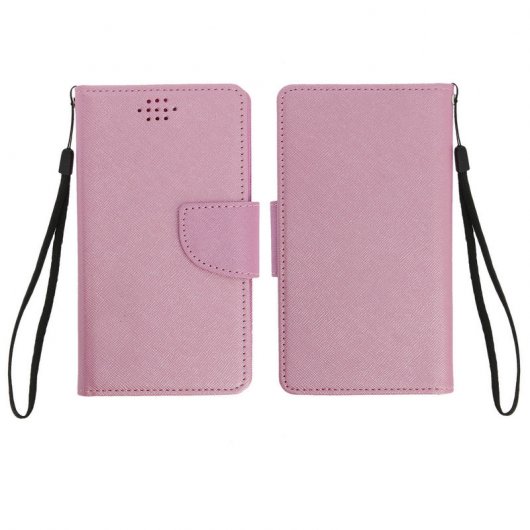 Avizar Funda Libro Rosa para Smartphone Max. 152x145x76mm
