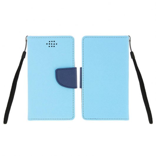 Avizar Funda Libro Azul para Smartphone Max. 152x145x76mm