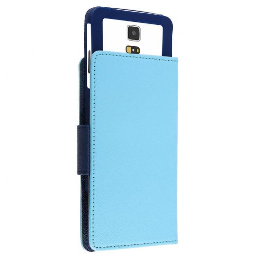 Avizar Funda Libro Azul para Smartphone Max. 152x145x76mm