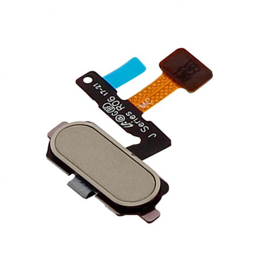Avizar Goldener Ersatz-Home-Button mit Verbindungsband für Samsung Galaxy J5 2017