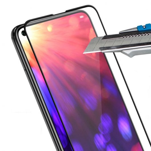 Avizar Anti-Riss-Schutzfolie aus gehärtetem Glas mit schwarzem Rand für Honor View 20