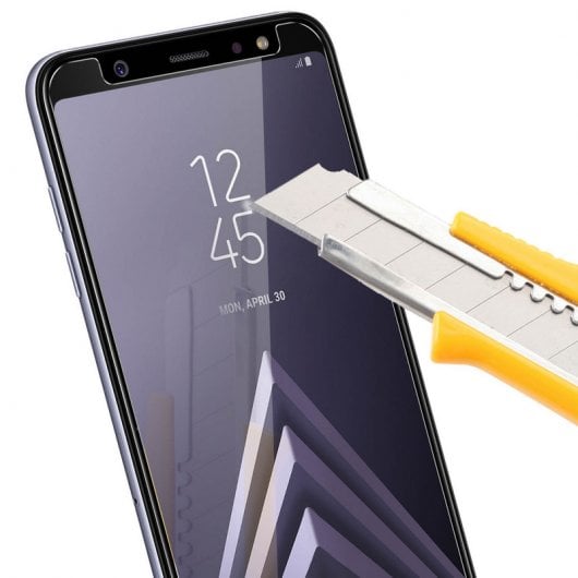 Protecteur en verre trempé Avizar pour Samsung Galaxy A6 Plus