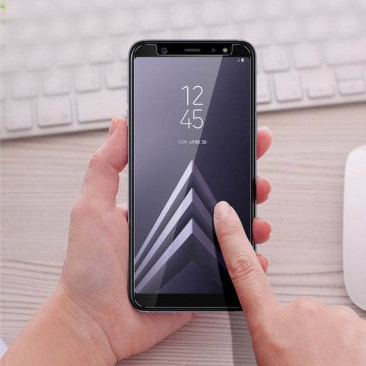 Protecteur en verre trempé Avizar pour Samsung Galaxy A6 Plus