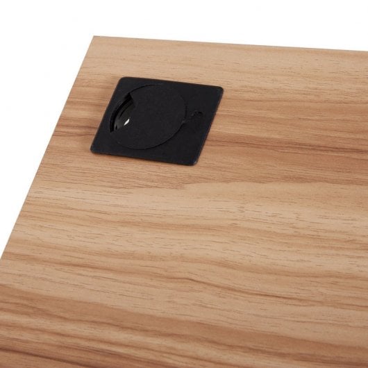 Homcom Mesa Esquinera Oficina 136x130x72cm Blanca/Madera