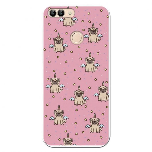 Be Unique Funda Gel Perrocornio para Huawei P Smart