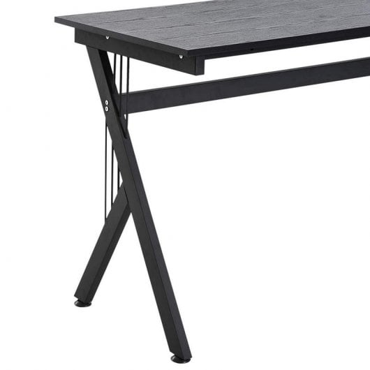 Homcom Mesa Esquinera Oficina 155x130x76cm Negra