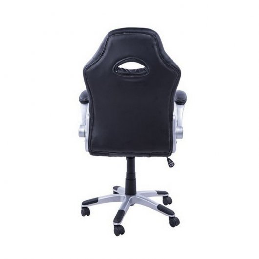 HomCom Silla Racing Negra/Gris/Blanca