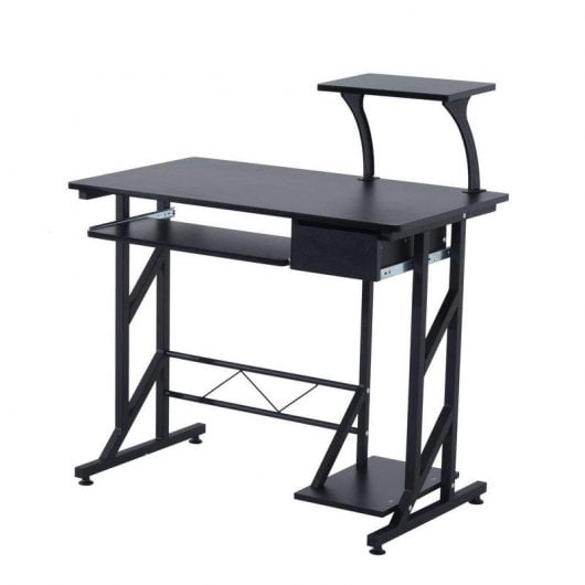 Homcom Mesa Oficina 90x50x95cm Negra