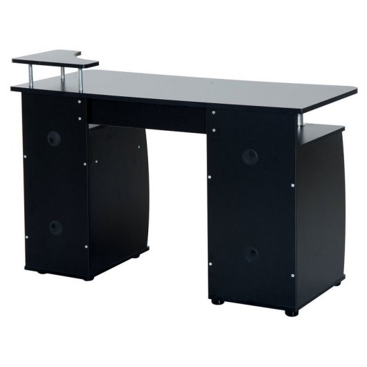 Homcom Mesa de Escritório 120x55x85cm Preta