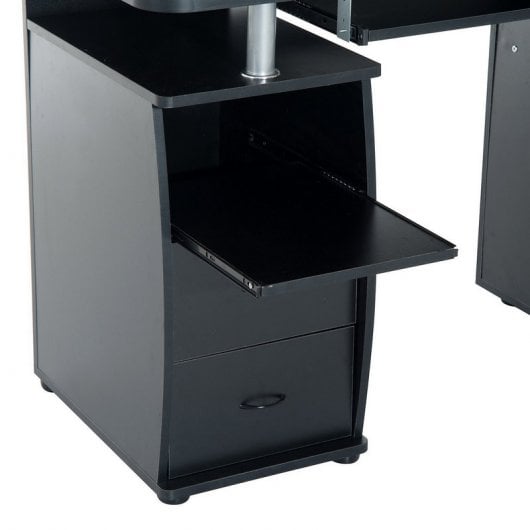 Homcom Mesa de Escritório 120x55x85cm Preta