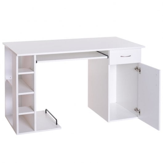 Homcom Mesa de Escritório 120x60x74cm Branca