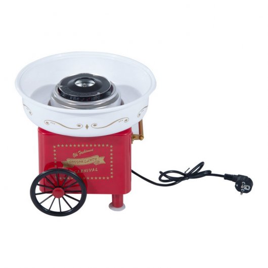 Homcom 800-018RD Máquina de Algodão Doce Vermelha